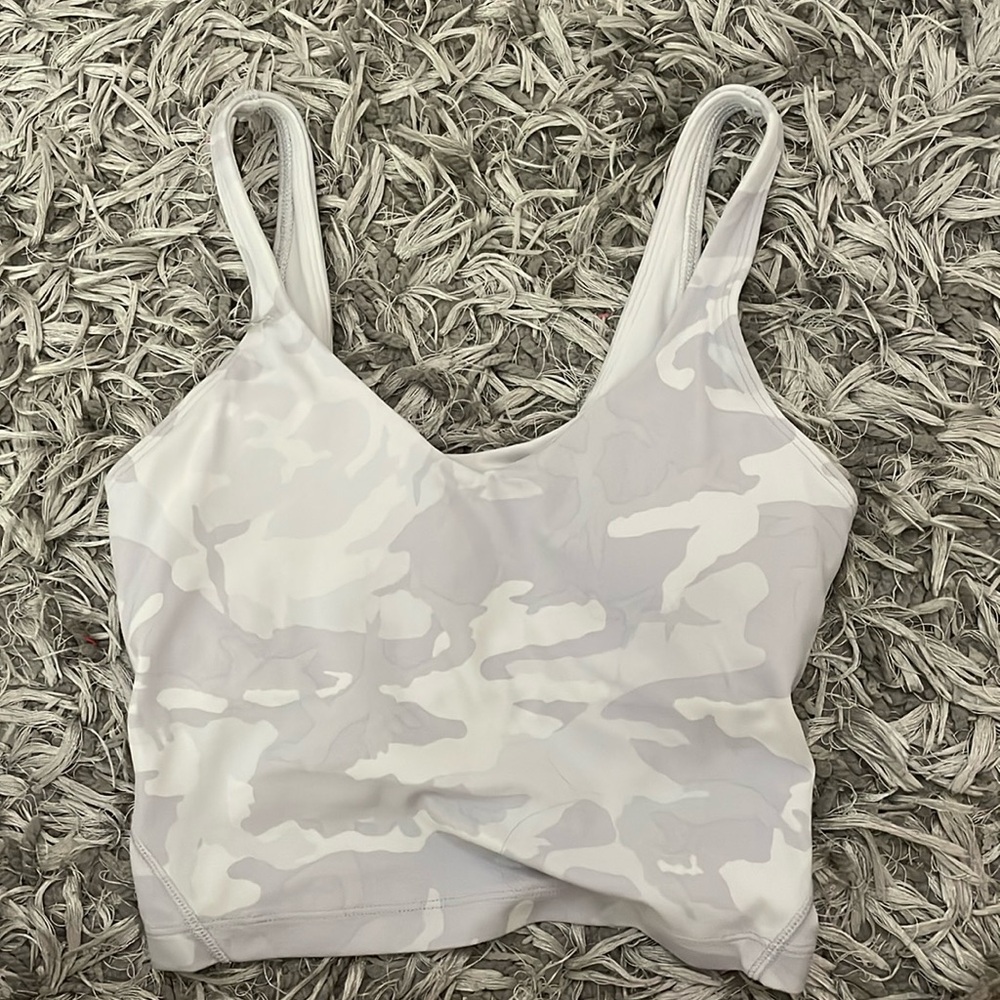 White Camouflage Lululemon Align Tank Size 2
